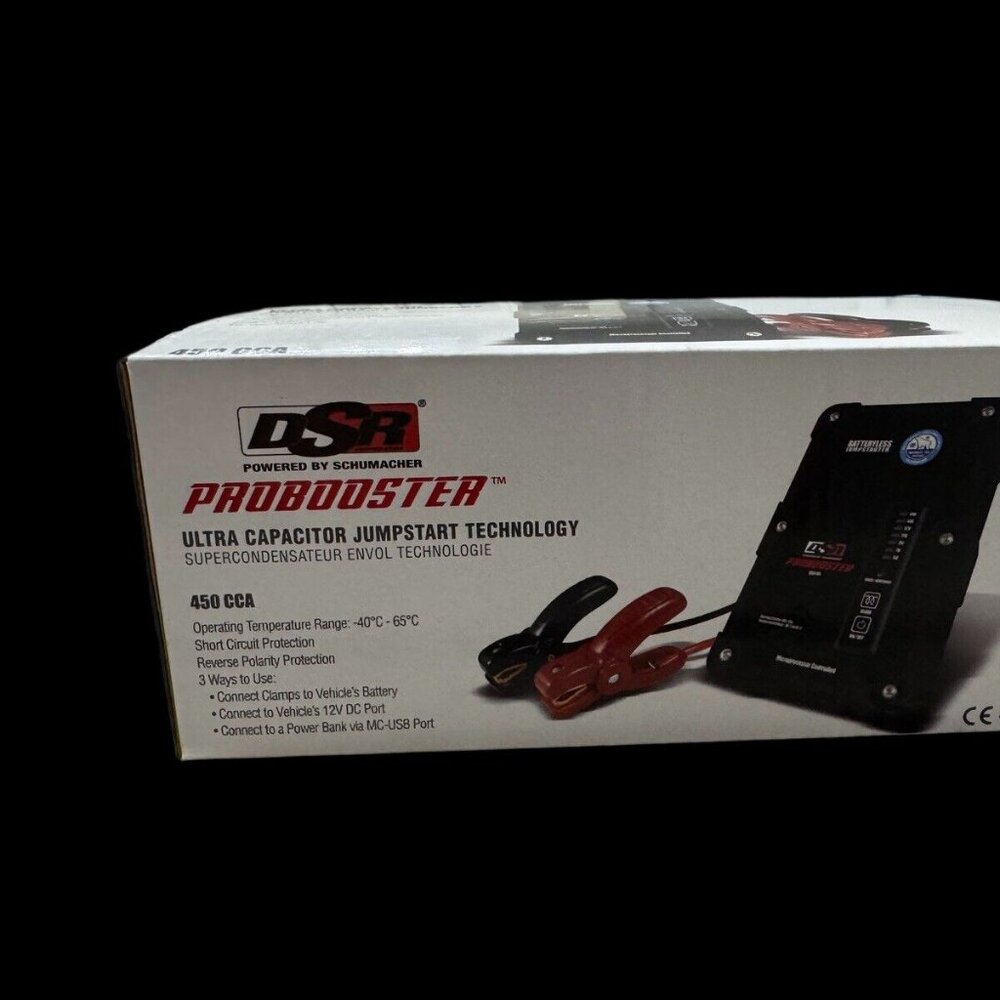 Jump Starter Schumacher DSR108 DSR ProSeries Batteryless 12V 450A Gas Diesel New